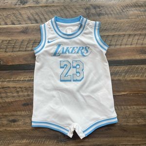 Nike Lakers NBA jersey romper. Size 12 months.